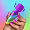 Bang Travel Essentials | Silicone Vibrators>Rainbow Mini Silicone Wand