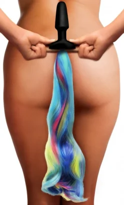 Tailz Butt Plug Tails | Unique Anal Toys>Rainbow Pony Tail Anal Plug