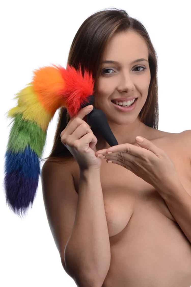 Tailz Butt Plug Tails | Unique Anal Toys>Rainbow Tail Anal Plug