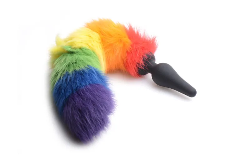 Tailz Butt Plug Tails | Unique Anal Toys>Rainbow Tail Anal Plug