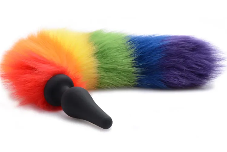 Tailz Butt Plug Tails | Unique Anal Toys>Rainbow Tail Anal Plug