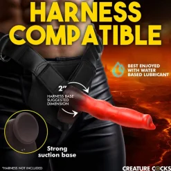 Creature Cocks Vibrating Dildos | Insertable & Realistic Dildo Vibrators>Ramming Hound Thrusting & Vibrating Silicone Dildo