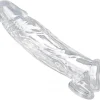 Size Matters Penis Extenders & Sleeves>Realistic Clear Penis Enhancer and Ball Stretcher