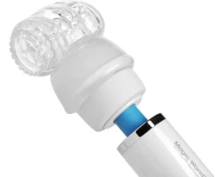 Hitachi Luxury Toys | Vibrating Strokers>Rechargeable Magic Wand w/ Vibra Cup Attachment