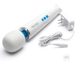 Hitachi Luxury Toys | Vibrating Strokers>Rechargeable Magic Wand w/ Vibra Cup Attachment