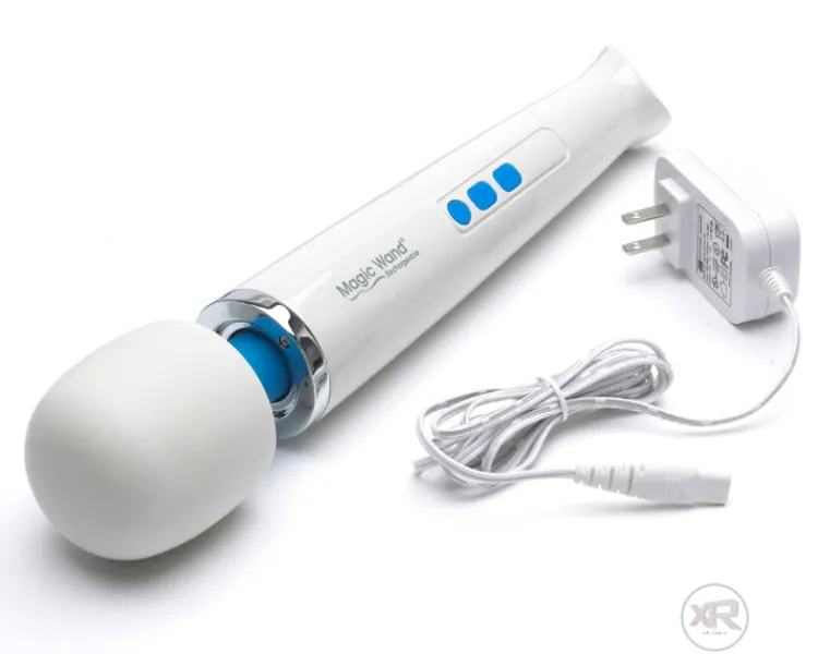 Hitachi Luxury Toys | Vibrating Strokers>Rechargeable Magic Wand w/ Vibra Cup Attachment