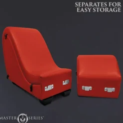 Master Series Luxury Toys | Sex Furniture, Swings, & More>Red Detachable Kinky Couch Sex Chaise with Love Pillows