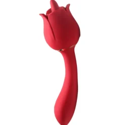 Bloomgasm Silicone Vibrators | Unique Vibrators>Regal Rose Licking Rose Vibrator