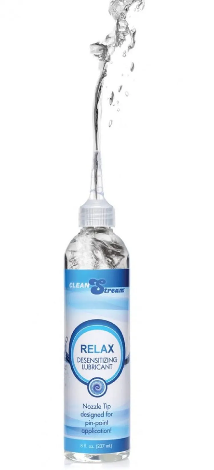 Clean Stream Sensation Play, Tools & Accessories>Relax Desensitizing Lubricant with Nozzle Tip