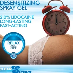 Clean Stream Sensation Play, Tools & Accessories>Relax Desensitizing Lubricant with Nozzle Tip