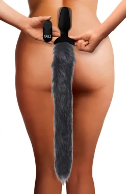 Tailz Sensation Play, Tools & Accessories | Vibrating Butt Plugs>Remote Control Vibrating Fox Tail Anal Plug