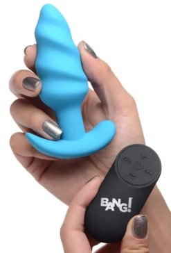 Bang Vibrating Butt Plugs | App Controlled & Remote Vibrators>Remote Control 21X Vibrating Silicone Swirl Butt Plug