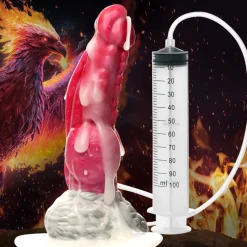 Creature Cocks Silicone Dildos>Resurrector Phoenix Squirting Silicone Dildo