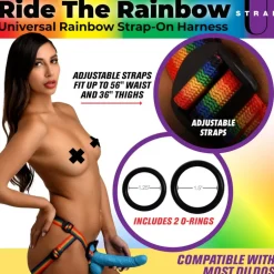 Strap U Anal Pegging Toys | Strap-On Harnesses & Dildos>Ride the Rainbow Universal Strap-On Harness