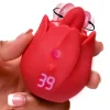 Bloomgasm Silicone Vibrators | Waterproof Vibrators>Rose Kisser Licking and Vibrating Digital Clitoral Stimulator