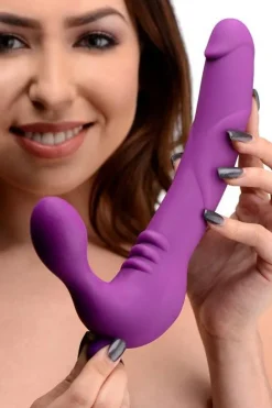 Strap U Anal Pegging Toys | Vibrating Dildos>Royal Revolver Vibrating Strapless Silicone Strap On Dildo