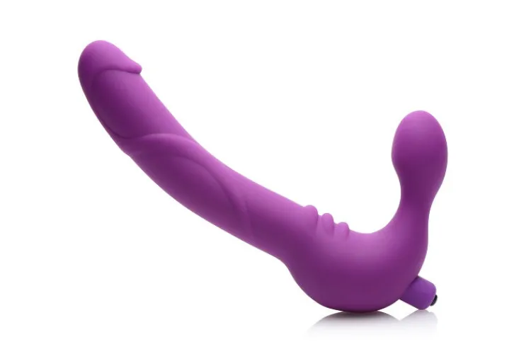 Strap U Anal Pegging Toys | Vibrating Dildos>Royal Revolver Vibrating Strapless Silicone Strap On Dildo