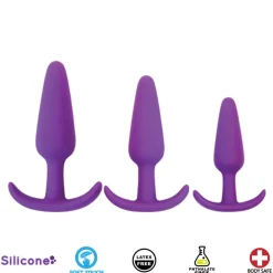 Curve Toys Travel Essentials | Anal Starter Toys>Rump Rockers 3 Piece Silicone Anal Plug Set