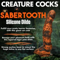 Creature Cocks Silicone Dildos | Large Dildos>Sabretooth Silicone Dildo