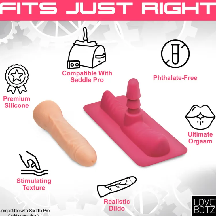 LoveBotz Sex Machines | Sex Machines>Saddle Adapter with Dildo