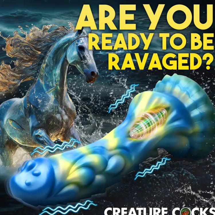 Creature Cocks Silicone Dildos | Vibrating Dildos>Sea Stallion Vibrating Silicone Dildo with Remote