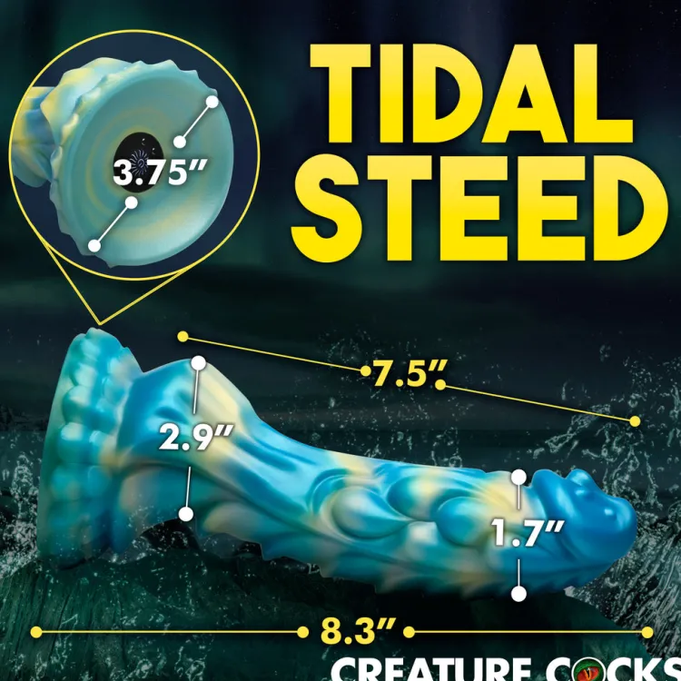 Creature Cocks Silicone Dildos | Vibrating Dildos>Sea Stallion Vibrating Silicone Dildo with Remote
