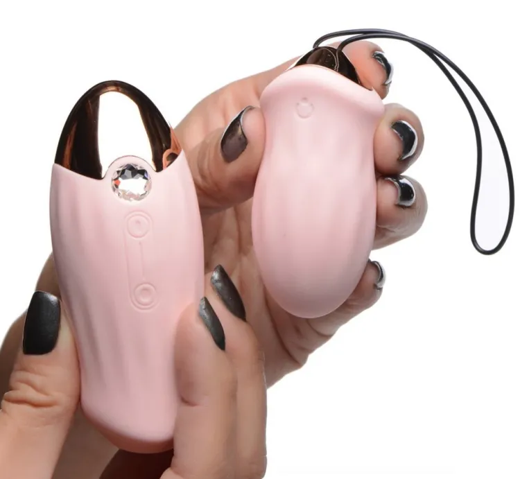 Inmi Silicone Vibrators | Unique Vibrators>Shegasm Tandem Teaser 10X Clitoral Stimulator with bonus Egg Vibe