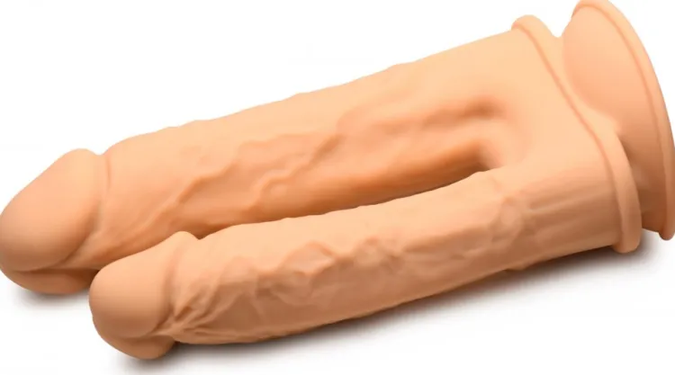 Curve Toys Ultra Realistic Sex Toys | Silicone Dildos>Silexpan Hypoallergenic Silicone Double Dildo