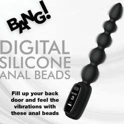Bang Insertable & Realistic Dildo Vibrators | Anal Vibrators>Silicone Anal Beads with Digital Display