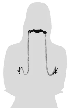 STRICT Ball Gags & Mouth Restraints | Masks & Dress-Up Accessories>Silicone Ball Gag with Nipple Clamps