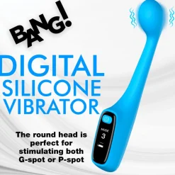 Bang Insertable & Realistic Dildo Vibrators | Silicone Vibrators>Silicone G-spot Vibrator with Digital Display