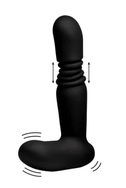 Under Control Luxury Toys | Vibrating Butt Plugs>Silicone Thrusting Anal Plug With Remote Control