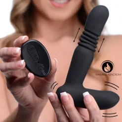 Under Control Luxury Toys | Vibrating Butt Plugs>Silicone Thrusting Anal Plug With Remote Control