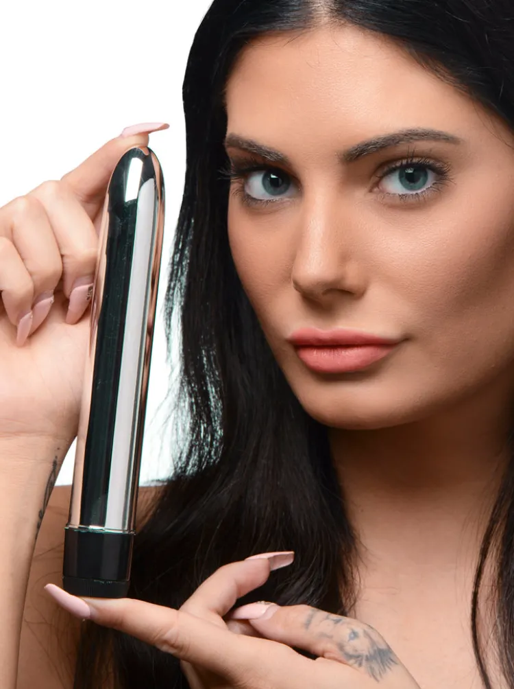 Trinity Vibes Bullet & Egg Vibrators | Classic Vibrators>Silver Slim Vibe