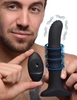Thunderplugs Vibrating Butt Plugs | Unique Anal Toys>Sliding Shaft Silicone Anal Vibrating Plug