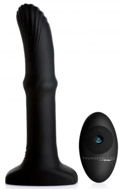 Thunderplugs Vibrating Butt Plugs | Unique Anal Toys>Sliding Shaft Silicone Anal Vibrating Plug