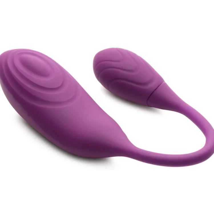 Inmi Luxury Toys | Bullet & Egg Vibrators>Slim Pulse 7X Pulsating Silicone Clit Stimulator and Vibrating Egg