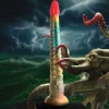 Creature Cocks Large Butt Plugs | Silicone Dildos>Slim Tentacle Silicone Dildo