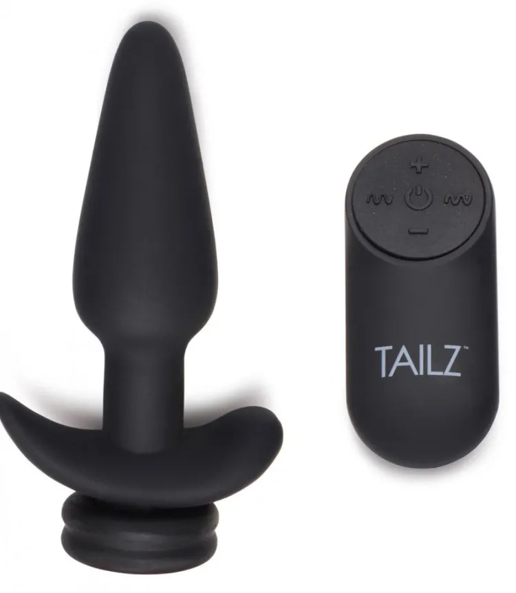 Tailz Sensation Play, Tools & Accessories | Unique Anal Toys>Small Vibrating Anal Plug with Interchangeable Fox Tail