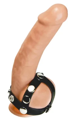 STRICT Penis Rings>Snap-on Cock and Ball Harness