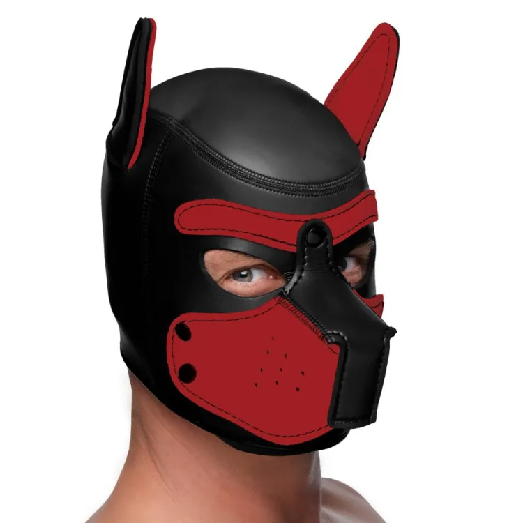 Master Series Puppy Play | Ball Gags & Mouth Restraints>Spike Neoprene Puppy Hood