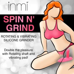 Inmi Silicone Vibrators | Unique Vibrators>Spin n' Grind Rotating and Vibrating Silicone Sex Grinder