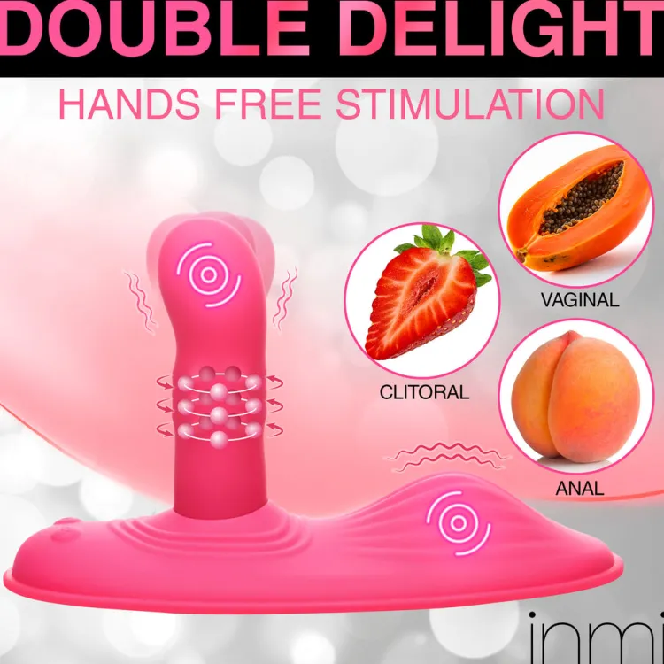 Inmi Silicone Vibrators | Unique Vibrators>Spin n' Grind Rotating and Vibrating Silicone Sex Grinder