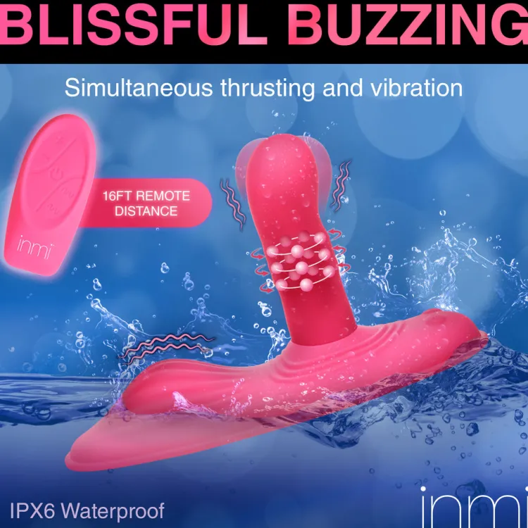 Inmi Silicone Vibrators | Unique Vibrators>Spin n' Grind Rotating and Vibrating Silicone Sex Grinder