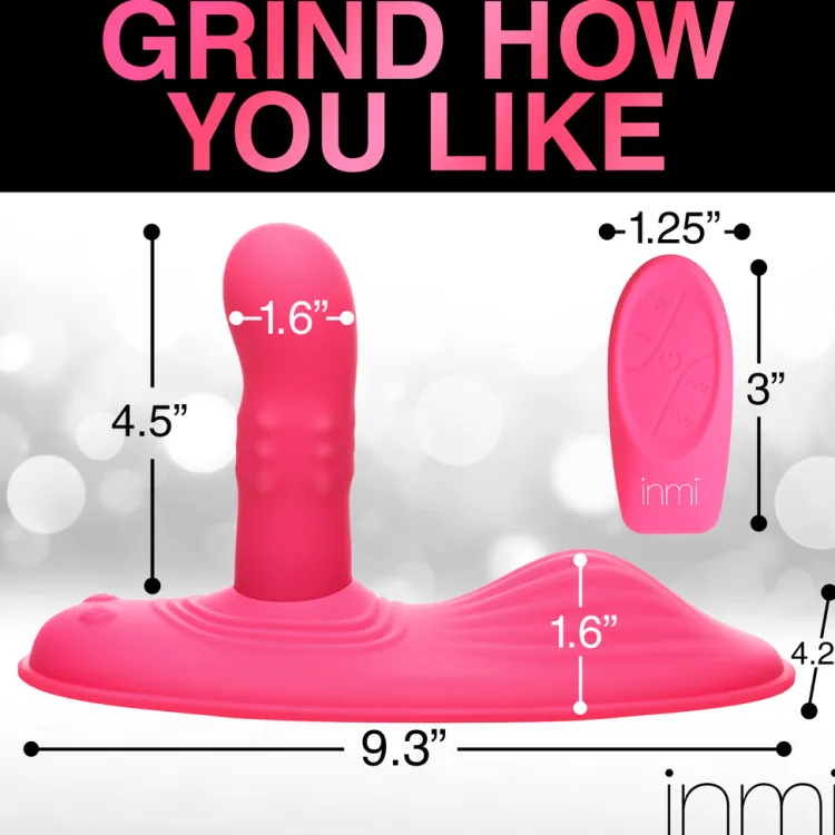 Inmi Silicone Vibrators | Unique Vibrators>Spin n' Grind Rotating and Vibrating Silicone Sex Grinder