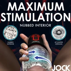 Jock Automatic & Hands-Free Masturbators | Vibrating Strokers>Spinning and Vibrating Masturbator