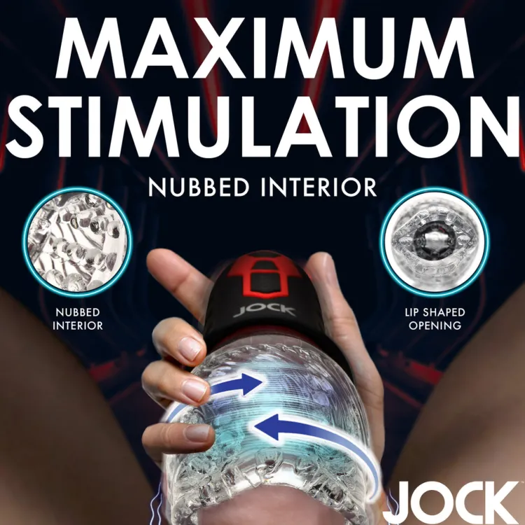 Jock Automatic & Hands-Free Masturbators | Vibrating Strokers>Spinning and Vibrating Masturbator
