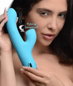 Inmi Insertable & Realistic Dildo Vibrators | Rabbit & Dual Stimulation Vibrators>5 Star 13X Silicone Pulsing and Vibrating Rabbit