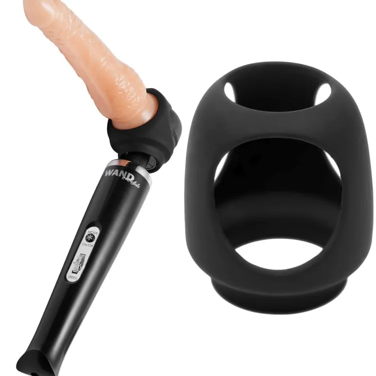 Wand Essentials Dildo Accessories | Wand Massagers>Strap Cap Dildo Wand Harness