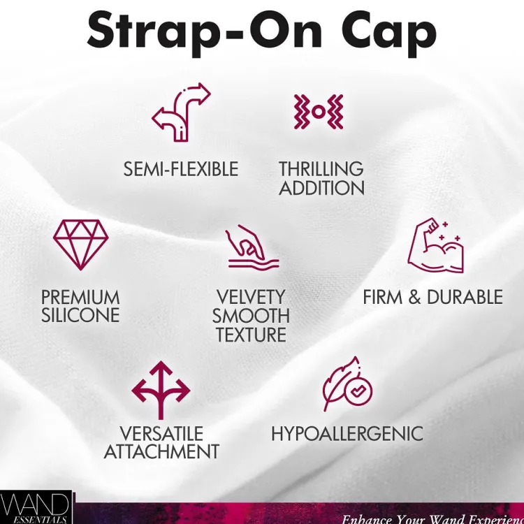 Wand Essentials Dildo Accessories | Wand Massagers>Strap Cap Dildo Wand Harness